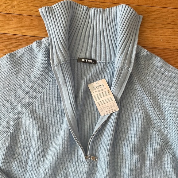 Pullover Sweater Half Zip / Turtle Neck Size XL - Picture 9 of 10